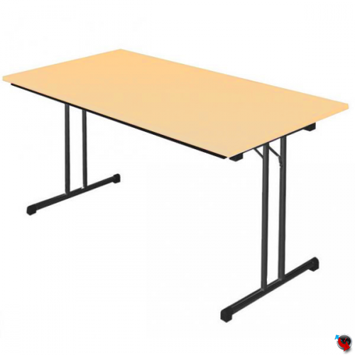 Klapptisch Ahorn 1400 x 800 mm --Gestell schwarz - Lieferzeit ca. 6-8 Wochen ! 