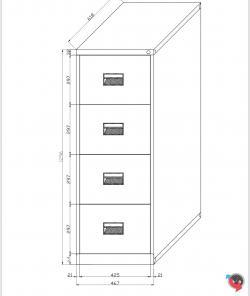 Stahl Hängeregisterschrank , 4 Schübe einbahnig, der Klassiker, sofort lieferbar - Preishammer - UNSER STARMODELL SOFORT LIEFERBAR !!!