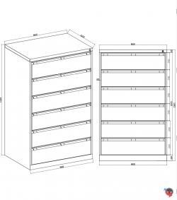 Stahl-Karteischrank - A5- dreibahnig - RAL 9005 schwarz- Lieferzeit ca. 6-8 Wochen !!