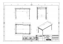 Klapptisch lichtgrau 1200 x 800 mm - Platte 25 mm stark - Vierfussgestell lichtgrau - höhenverstellbar 62-82 cm , Preishammer - Top stabil -  Lieferzeit sofort !!! 